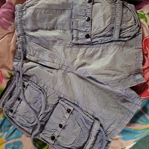 Free people moon Bay Parachute Shorts in blue - small - NWOT - Picture 5 of 8